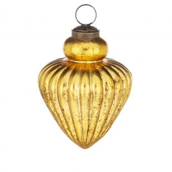 Zestaw bombek retro złoty barok