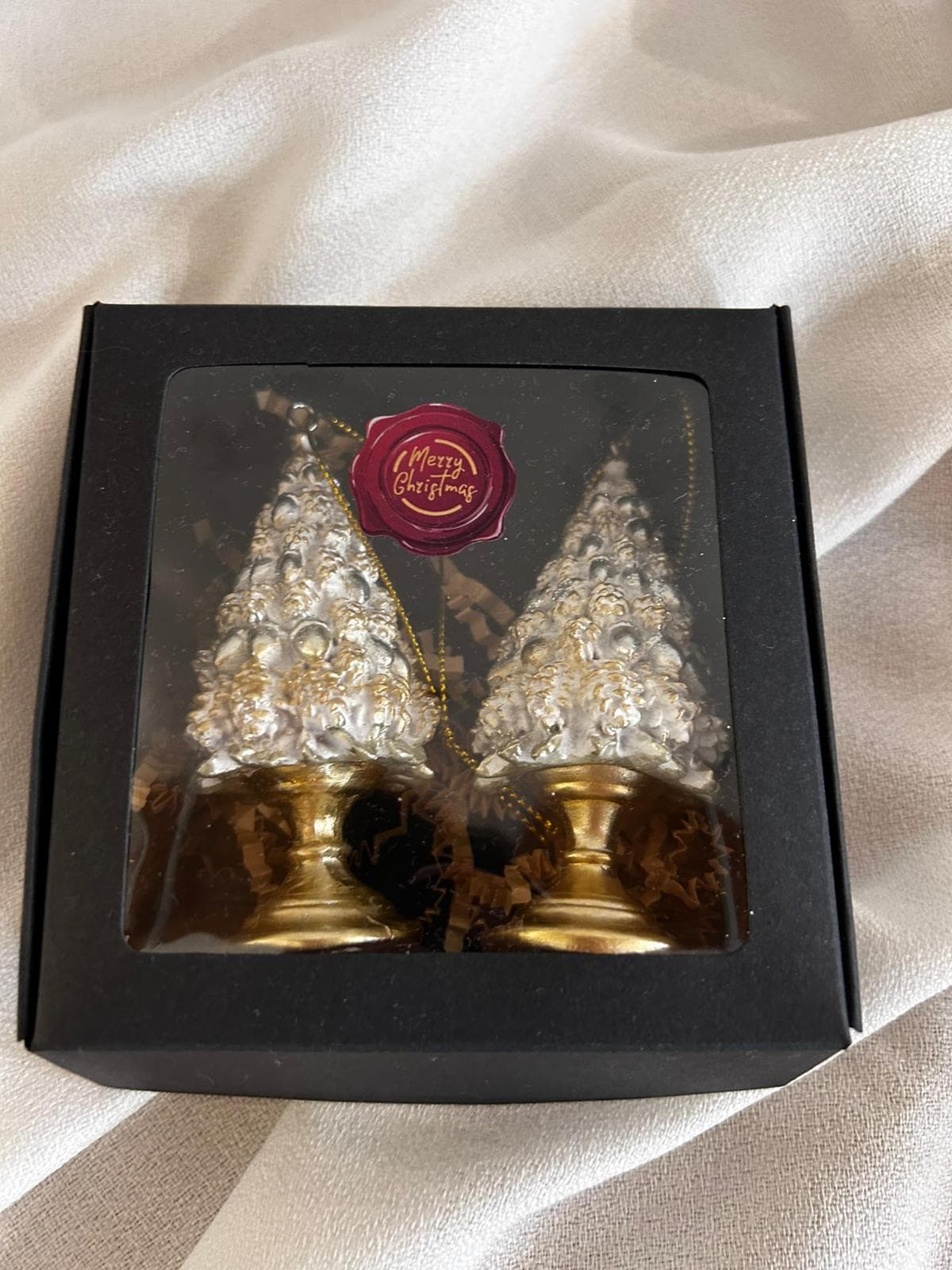 Zestaw zawieszek choinek